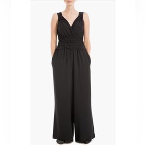 Max Studio V-Neck Cap Sleeve Jumpsuit - Small - black - NWT